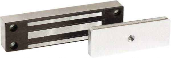 Securitron - 200 Lb Avg Magnetic Pull Electromagnetic Lock - 4.6" Long x 1.14" High x 3/4" Deep, 24 VDC - Exact Tool & Supply