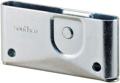 Made in USA - 1-3/4" Long x 0.64" Wide x 3.69" High, Draw Latch - Zinc Plated Steel, with Plain Steel Finish - Exact Tool & Supply