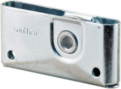 Made in USA - 1-3/4" Long x 0.64" Wide x 3.69" High, Draw Latch - Zinc Plated Steel, with Plain Steel Finish - Exact Tool & Supply