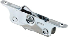 Made in USA - 0.44" Long x 0.64" Wide x 5.89" High, Draw Latch - Zinc Plated Steel, with Plain Steel Finish - Exact Tool & Supply