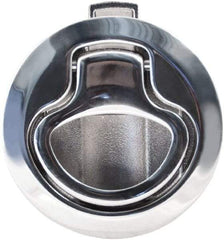 Value Collection - 1.96" Long x 0.88" Wide x 2.82" High, Flush Pull Latch - 316 Stainless Steel, with Electropolished Finish - Exact Tool & Supply