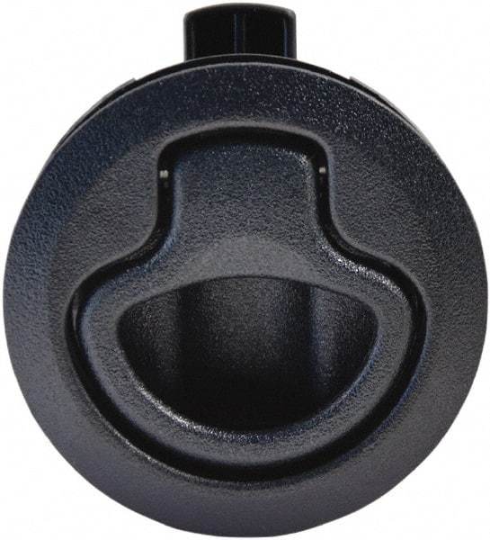 Value Collection - 1.96" Long x 0.88" Wide x 2.82" High, Flush Pull Latch - Polycarbonate, with Black Finish - Exact Tool & Supply