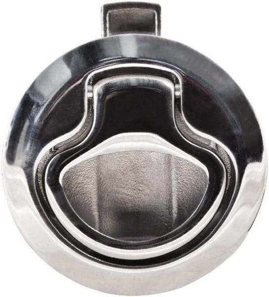 Value Collection - 1.96" Long x 0.88" Wide x 2.82" High, Flush Pull Latch - 316 Stainless Steel, with Electropolished Finish - Exact Tool & Supply