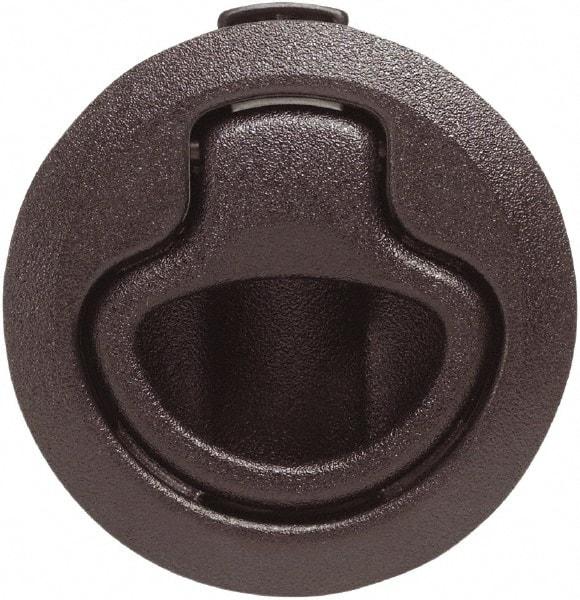 Value Collection - 1.96" Long x 0.88" Wide x 2.82" High, Flush Pull Latch - Polycarbonate, with Black Finish - Exact Tool & Supply
