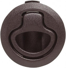 Value Collection - 1.96" Long x 0.88" Wide x 2.82" High, Flush Pull Latch - Polycarbonate, with Black Finish - Exact Tool & Supply