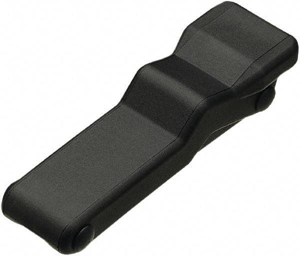 Made in USA - 5.95" Long x 1.8" Wide x 1.16" High, Draw Latch - Rubber, with Black Finish - Exact Tool & Supply