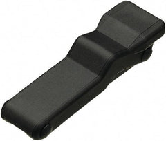 Made in USA - 5.95" Long x 1.8" Wide x 1.16" High, Draw Latch - Rubber, with Black Finish - Exact Tool & Supply
