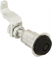 Made in USA - 3.52" Long x 0.88" Wide x 3-1/4" High, Compression Latch - Zinc Plated Steel, with Black Powder Coat Finish - Exact Tool & Supply