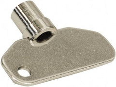 Made in USA - 1.97" Long x 0.45" Wide x 1.55" High, Key Latch - Zinc Plated Steel, with Steel Finish - Exact Tool & Supply