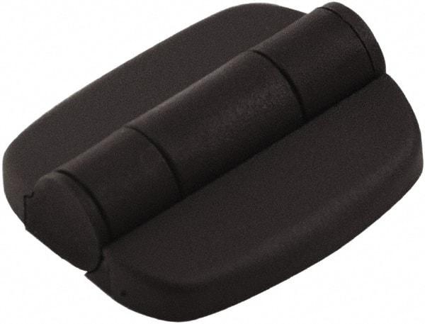 Made in USA - 1.91" Long x 1.73" Wide, Detent Hinge - Nylon, Black Finish - Exact Tool & Supply