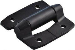 Value Collection - 2-3/4" Long x 3.16" Wide, Heavy Duty Hinge - Aluminum, Black Powder Coat Finish - Exact Tool & Supply