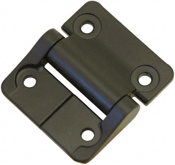 Value Collection - 2-1/4" Long x 2" Wide, Heavy Duty Hinge - Zinc, Black Finish - Exact Tool & Supply