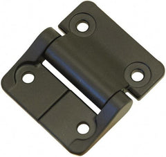 Value Collection - 2-1/4" Long x 2" Wide, Heavy Duty Hinge - Zinc, Black Finish - Exact Tool & Supply