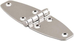 Made in USA - 4.02" Long x 4.65" Wide, Cabinet Hinge - 316 Stainless Steel, High Gloss Finish - Exact Tool & Supply