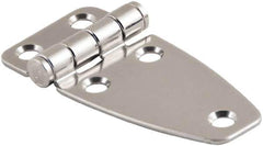 Made in USA - 2.52" Long x 3.07" Wide, Cabinet Hinge - 316 Stainless Steel, High Gloss Finish - Exact Tool & Supply