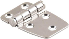 Made in USA - 1.73" Long x 2.28" Wide, Cabinet Hinge - 316 Stainless Steel, High Gloss Finish - Exact Tool & Supply