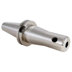 Techniks - CAT40 Taper Shank 1/8" Hole End Mill Holder/Adapter - 11/16" Nose Diam, 4" Projection - Exact Tool & Supply