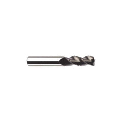SGS - 10mm Diam, 22mm LOC, 3 Flute Solid Carbide 0.3mm Corner Radius Roughing End Mill - Uncoated, 72mm OAL, 10mm Shank Diam, Single End, Centercutting, 38° Helix - Exact Tool & Supply