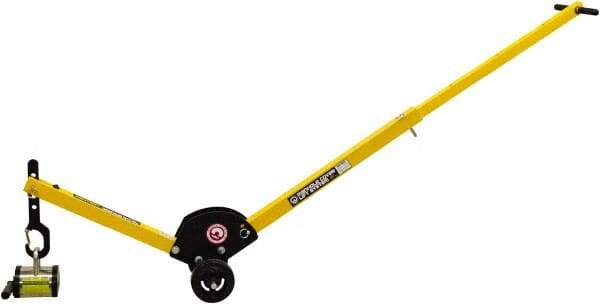 Mag-Mate - 400 Lb Load Capacity, Lift Magnet Dolly - 10" High x 41" Long x 13" Wide, 2 Poles - Exact Tool & Supply
