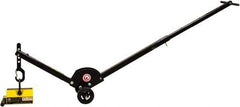 Mag-Mate - 400 Lb Load Capacity, Lift Magnet Dolly - 10" High x 41" Long x 13" Wide, 2 Poles - Exact Tool & Supply