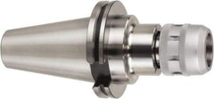 Lyndex - CAT50 Taper Plus, 3/4" Hole Diam x 2.047" Nose Diam Milling Chuck - 4.134" Projection, 0.0002" TIR, Through-Spindle Coolant, - Exact Tool & Supply