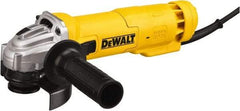 DeWALT - 4-1/2" Wheel Diam, 11,000 RPM, Corded Angle & Disc Grinder - 5/8-11 Spindle, 120 Volts, 11 Amps - Exact Tool & Supply