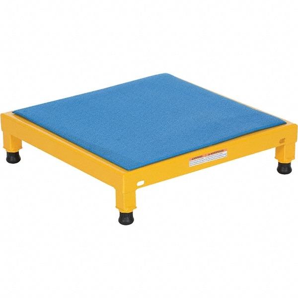 Vestil - 5" High x 24" Wide x 24" Deep, Yellow Step Stand - Steel, 500 Lb Capacity - Exact Tool & Supply