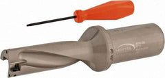 Hertel - 2-13/16" Max Drill Depth, 3xD, 15/16" Diam, Indexable Insert Drill - 2 Inserts, 1-1/4" Shank Diam, Straight Shank - Exact Tool & Supply