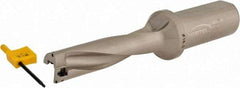 Hertel - 2.8346" Max Drill Depth, 4xD, 0.7087" Diam, Indexable Insert Drill - 2 Inserts, 63/64" Shank Diam, Straight Shank - Exact Tool & Supply