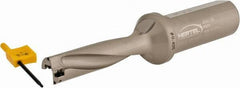 Hertel - 2-1/2" Max Drill Depth, 4xD, 5/8" Diam, Indexable Insert Drill - 2 Inserts, 1" Shank Diam, Straight Shank - Exact Tool & Supply