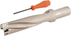 Hertel - 6-1/2" Max Drill Depth, 4xD, 1-5/8" Diam, Indexable Insert Drill - 2 Inserts, 1-1/2" Shank Diam, Straight Shank - Exact Tool & Supply