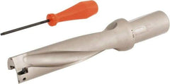 Hertel - 6" Max Drill Depth, 4xD, 1-1/2" Diam, Indexable Insert Drill - 2 Inserts, 1-1/2" Shank Diam, Straight Shank - Exact Tool & Supply