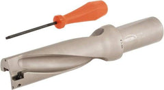 Hertel - 4-7/8" Max Drill Depth, 3xD, 1-5/8" Diam, Indexable Insert Drill - 2 Inserts, 1-1/2" Shank Diam, Straight Shank - Exact Tool & Supply