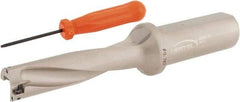 Hertel - 3-1/4" Max Drill Depth, 4xD, 0.787" Diam, Indexable Insert Drill - 2 Inserts, 1" Shank Diam, Straight Shank - Exact Tool & Supply