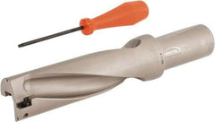 Hertel - 5-1/4" Max Drill Depth, 3xD, 1-3/4" Diam, Indexable Insert Drill - 2 Inserts, 1-1/2" Shank Diam, Straight Shank - Exact Tool & Supply