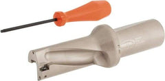 Hertel - 2-7/8" Max Drill Depth, 2xD, 1-7/16" Diam, Indexable Insert Drill - 2 Inserts, 1-1/2" Shank Diam, Straight Shank - Exact Tool & Supply