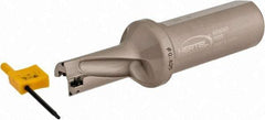 Hertel - 1-1/4" Max Drill Depth, 2xD, 5/8" Diam, Indexable Insert Drill - 2 Inserts, 1" Shank Diam, Straight Shank - Exact Tool & Supply