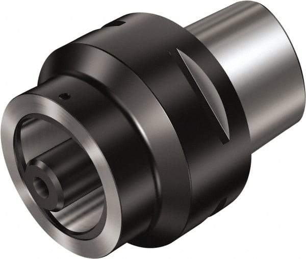 Sandvik Coromant - C10;C8 System Size, Modular Tool Holding System Adapter - 65mm Projection, 80mm Body Diam, 125mm OAL, Through Coolant - Exact Tool & Supply