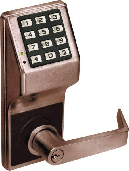 Alarm Lock - Combination Entry with Key Override Lever Lockset for 1-5/8 to 1-7/8" Thick Doors - Exact Tool & Supply