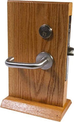 Arrow Lock - Entrance/Apartment Lever Lockset with Dead Bolt - 2-3/4" Back Set, Steel, Brushed Chrome Finish - Exact Tool & Supply