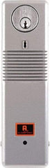 Alarm Lock - All Purpose Lever Lockset - 2-3/8" Back Set, Steel, Silver Finish - Exact Tool & Supply
