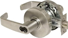 Sargent - Storeroom Lever Lockset - 2-3/4" Back Set, Steel, Brushed Chrome Finish - Exact Tool & Supply