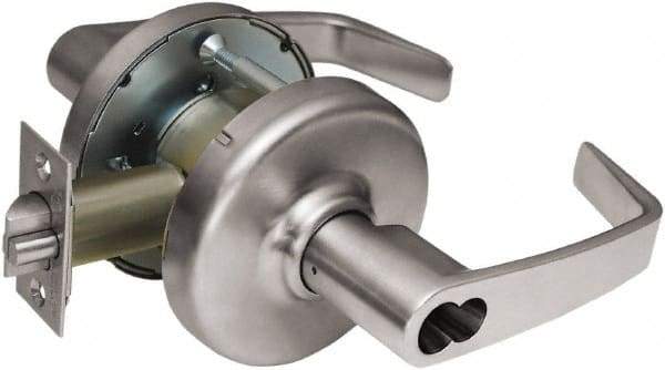 Corbin Russwin - Entrance Lever Lockset - 2-3/4" Back Set, Steel, Brushed Chrome Finish - Exact Tool & Supply