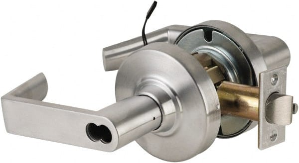 Schlage - Storeroom Lever Lockset for 1-3/4 to 2" Thick Doors - Exact Tool & Supply