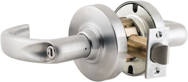 Schlage - Privacy Lever Lockset for 1-3/4 to 2" Thick Doors - Exact Tool & Supply