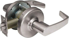Corbin Russwin - Passage Lever Lockset - 2-3/4" Back Set, Steel, Brushed Chrome Finish - Exact Tool & Supply