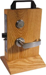 Sargent - Storeroom Lever Lockset - 2-3/4" Back Set, Steel, Brushed Chrome Finish - Exact Tool & Supply