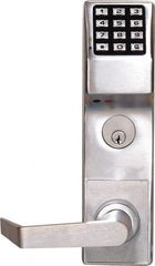 Alarm Lock - Combination Entry with Key Override Lever Lockset for 1-3/4" Thick Doors - Exact Tool & Supply