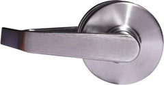 Arrow Lock - Entry Lever Lockset - 2-3/4" Back Set, Steel, Brushed Chrome Finish - Exact Tool & Supply