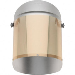 Oberon - Face Shield & Headgear Set - CLR GOLD HEAT REFLCTVE FACESHIELD W/ADAPTERS - Exact Tool & Supply